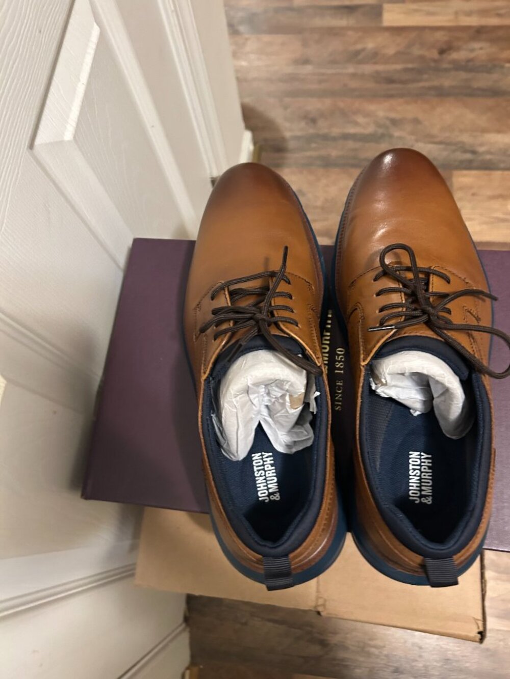 Johnson Murphy Mens Jenkins Plain Toe Oxford, 11.5 NEW - Picture 6 of 7